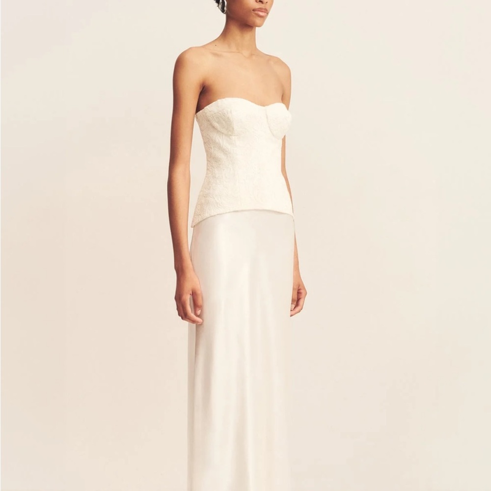 Shona Joy Luminous Lace Strapless Bustier